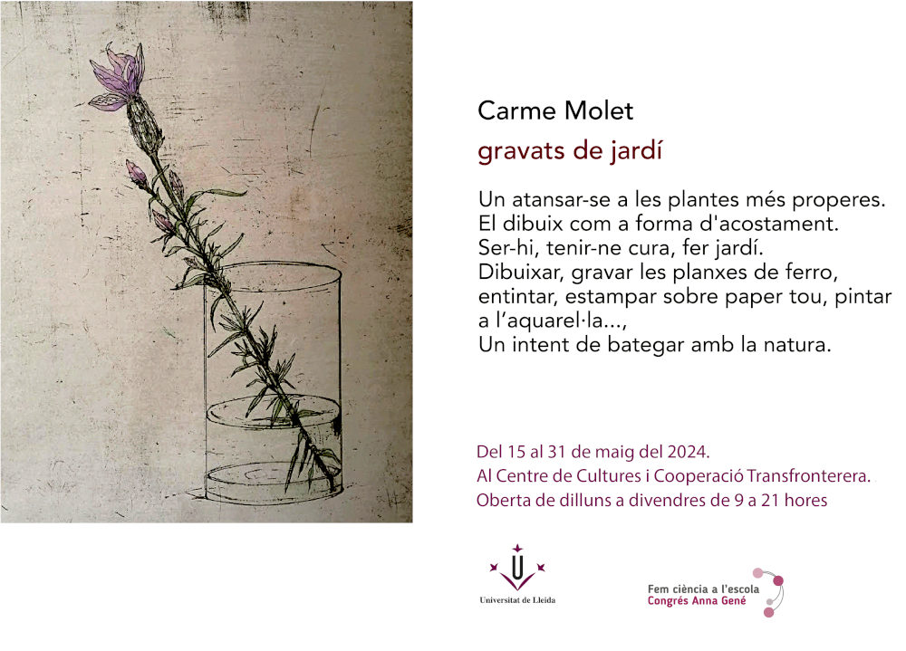 Exposició: Gravats de jardí, de Carme Molet.