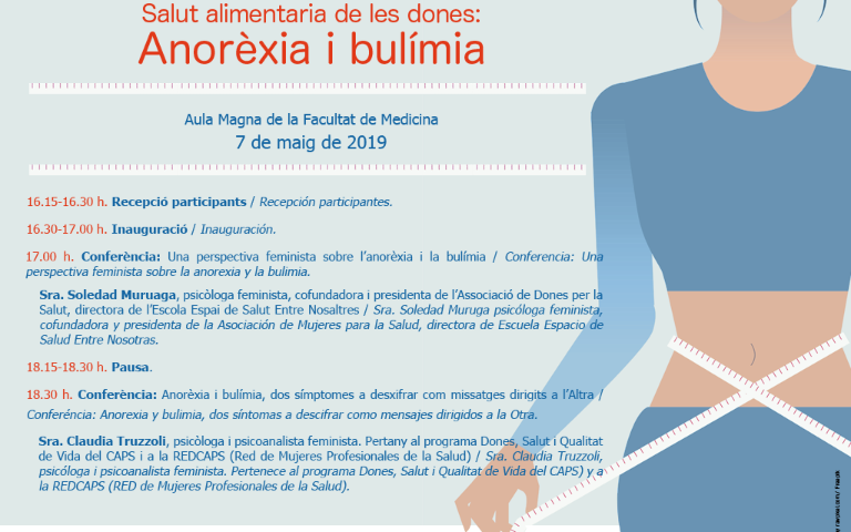 4a Jornada feminista. Salut alimentària de les dones: Anorèxia i bulímia