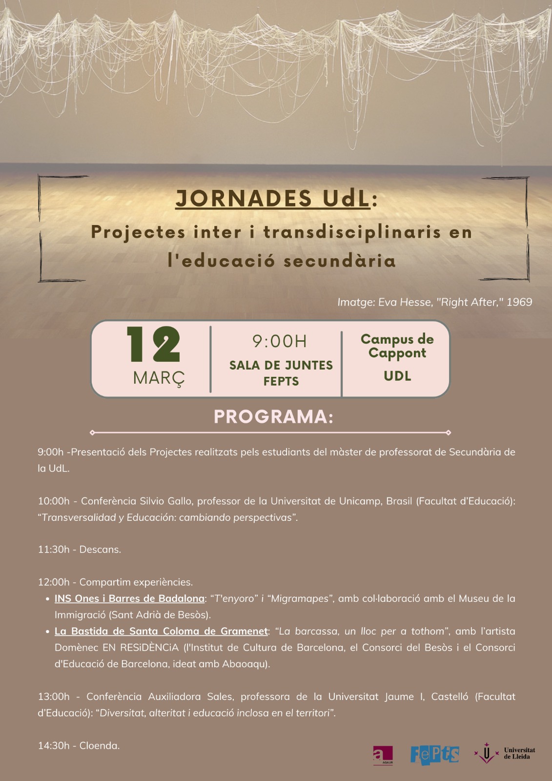 Jornada: Projectes inter i transdisciplinaris en l'educació secundària