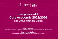 Inauguracio Curs 2025-2026 de la UdL