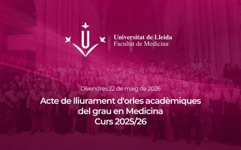 Lliurament d'orles acadèmiques del grau en Medicina curs 2025/26