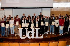 Acte de lliurament dels Premis de la UdL a Treballs de Recerca de Secundària 2024