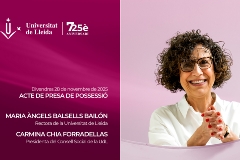 Presa de possessió de M. Àngels Balsells Bailón com a rectora de la UdL