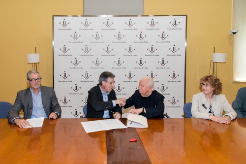 Rector, Francesc Oró, Ferran Badia i Pepita Raventos
