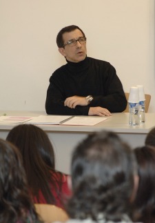 Jordi Boixaderas a la primera sessió del Seminari de Dramatúrgia de la UdL 2008