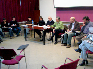 Primera de les taules de debat sobre Bolonya a la UdL