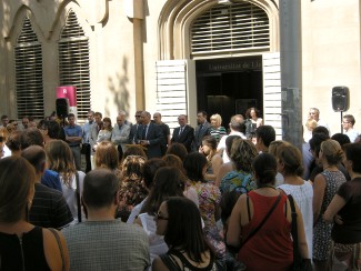 Concentració de suport a les víctimes de Galícia a la Universitat de Lleida