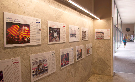 Exposició 25 anys del col·legi de periodistes a la UdL