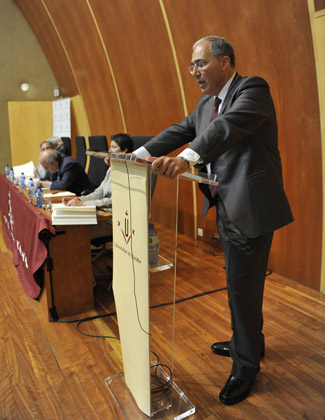 Roberto Fernández a la presa de possessió com a rector de la UdL
