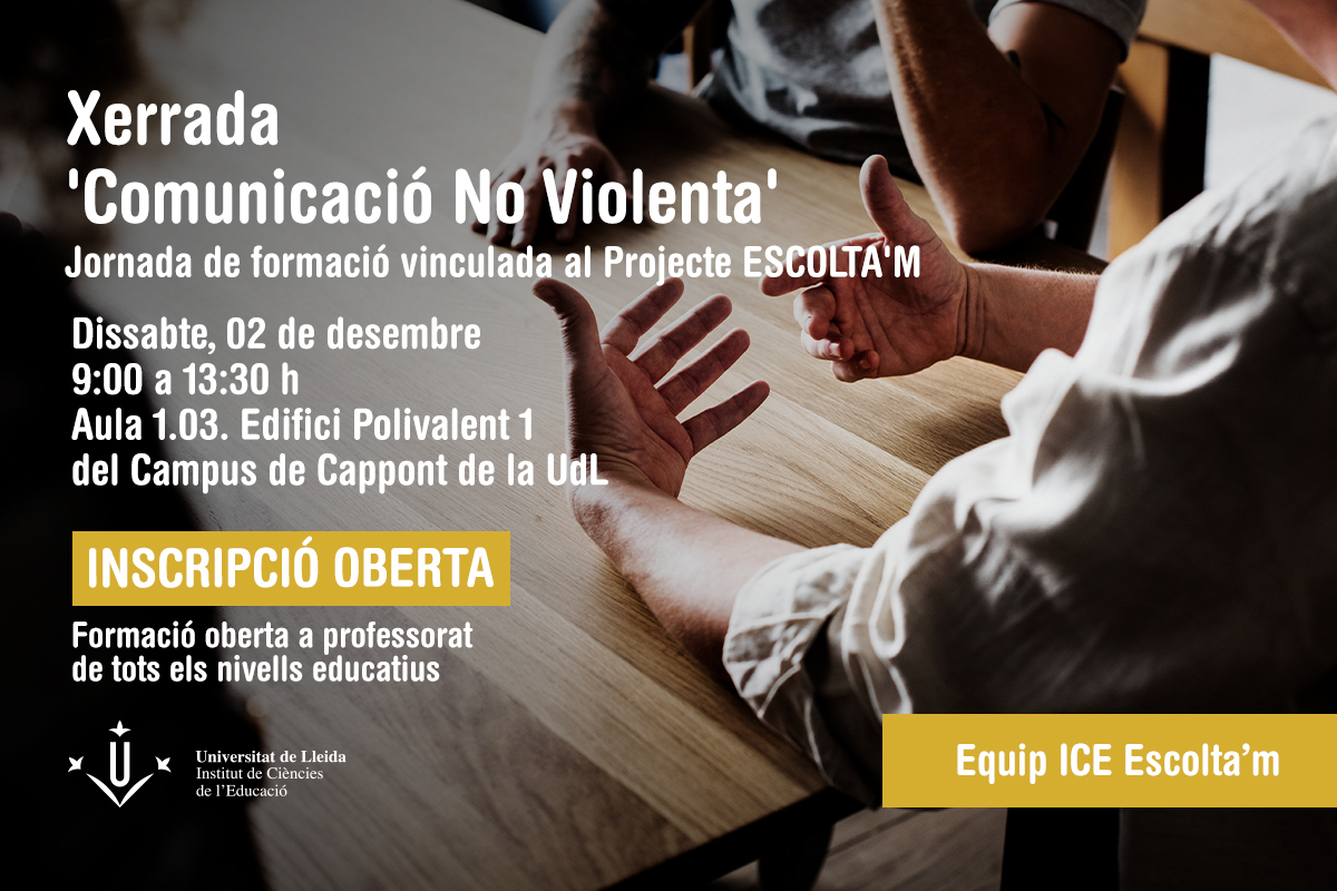 Jornada de formació: Comunicació No Violenta Jornada de formació: Comunicació No Violenta