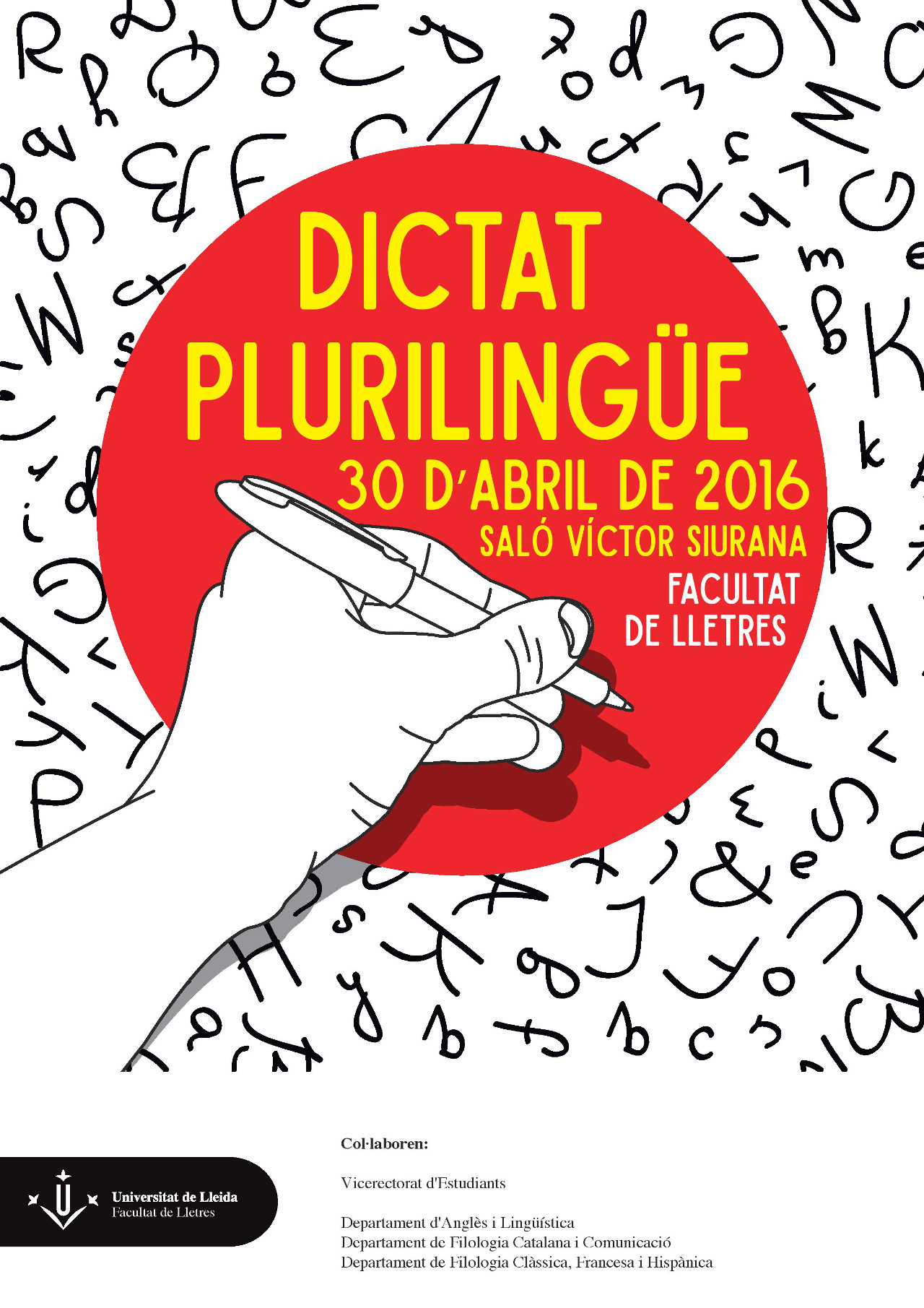 El Saló Víctor Siurana acollirà la primera edició del Dictat plurilingüe de la UdL