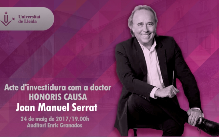 Acte d'investidura de Joan Manuel Serrat com a doctor honoris causa