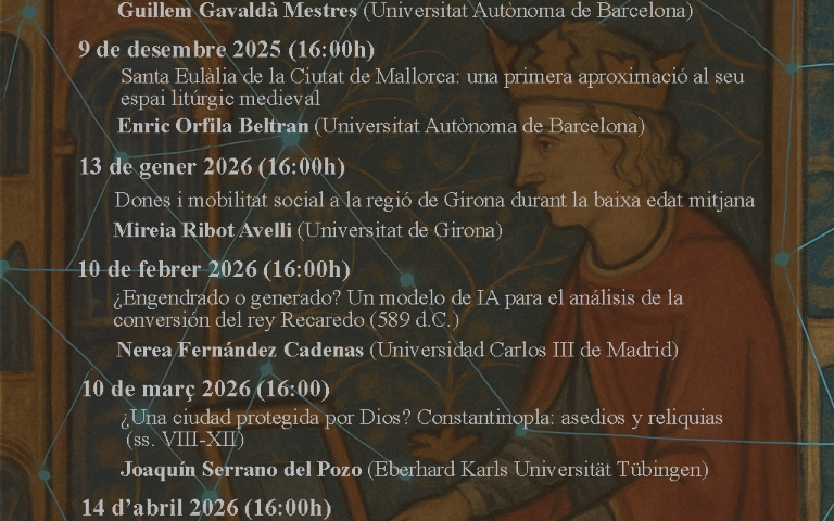 Conferència: Créixer a l’edat mitjana: el llarg camí cap a l’adultesa en la ruralia medieval mallorquina (1350-1520)