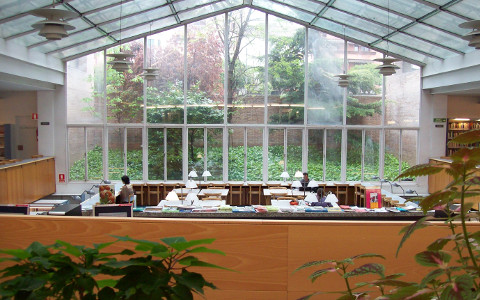 Biblioteca de la Facultat de Lletres, a l'edifici del Rectorat Foto: UdL