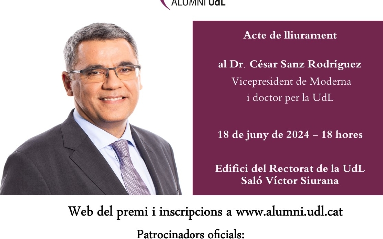 Lliurament del XIII Premi Alfons de Borja d'Alumni UdL