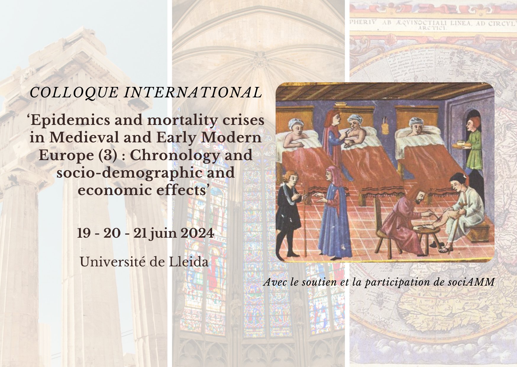Reunió científica internacional: Epidèmies i crisi de mortalitat a l'Europa medieval i moderna: efectes sociodemogràfics i econòmics