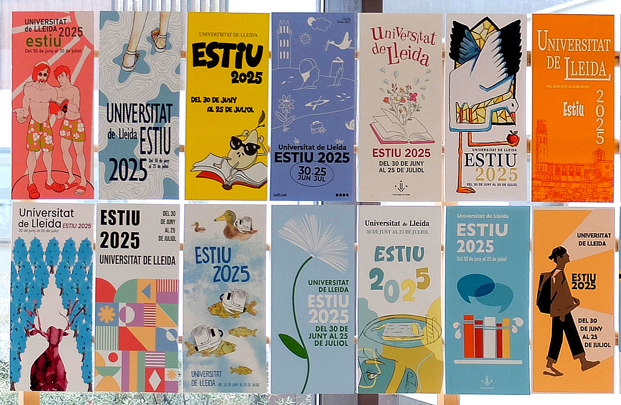 Exposició dels treballs presentats al concurs de cartells de la Universitat d'Estiu 2025