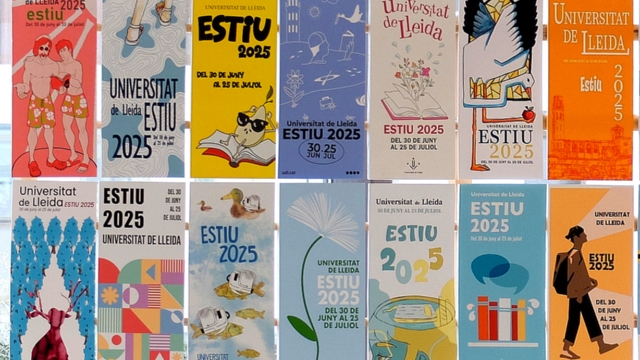 Exposició dels treballs presentats al concurs de cartells de la Universitat d'Estiu 2025