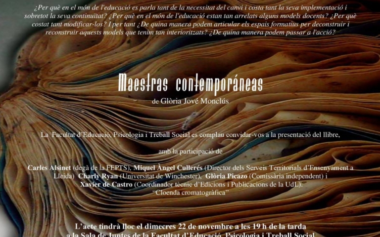 Presentació: Maestras contemporáneas