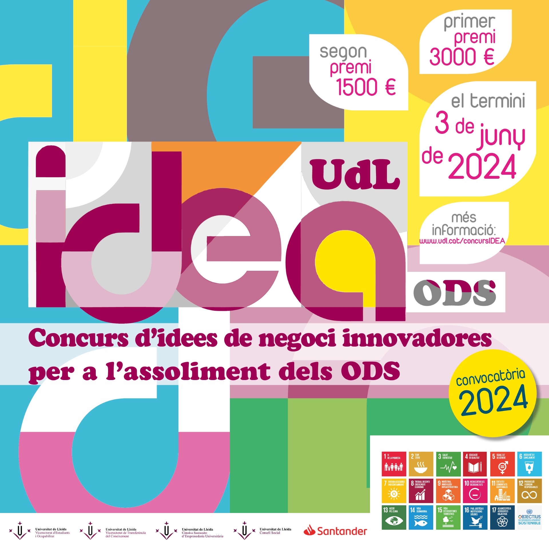 Concurs Idea-UdL-ODS d'Idees de Negoci Innovadores per a l'assoliment dels Objectius de Desenvolupament Sostenible