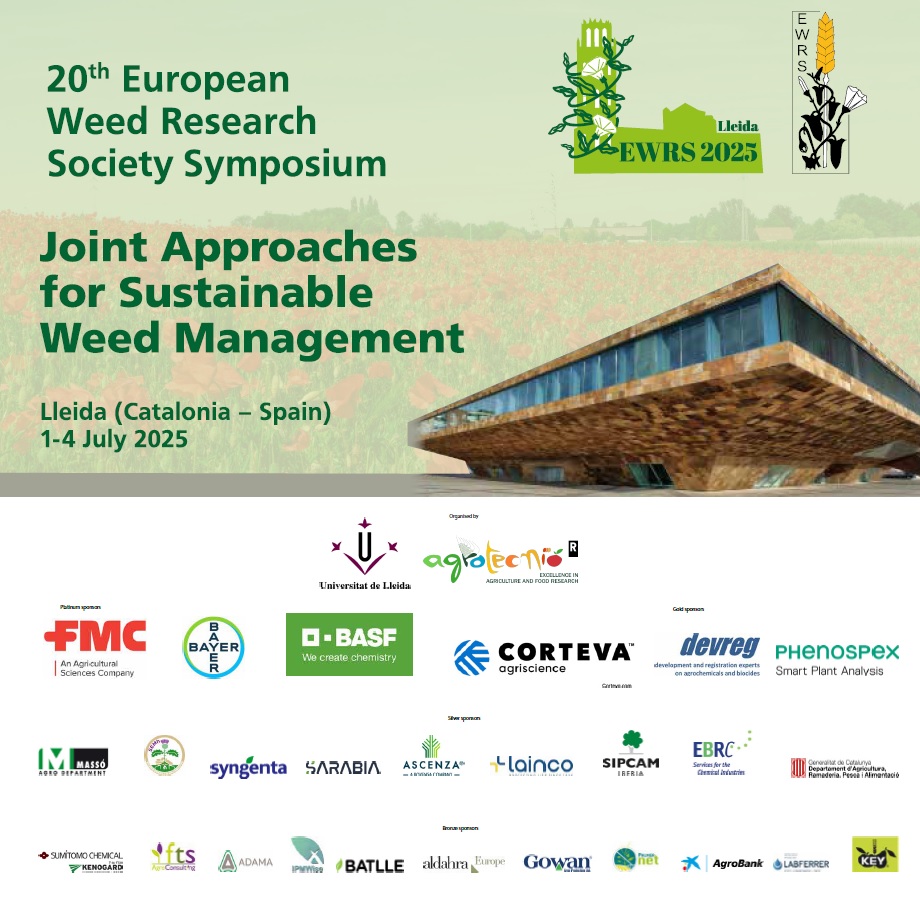 20è Simposi de l’European Weed Research Society (EWRS) 20è Simposi de l’European Weed Research Society (EWRS)