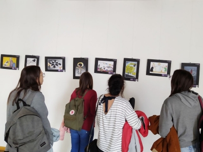 Exposició d'Humoràlia: Dones en moviment / Foto: Coordinadora d’ONGD i altres Moviments Solidaris
