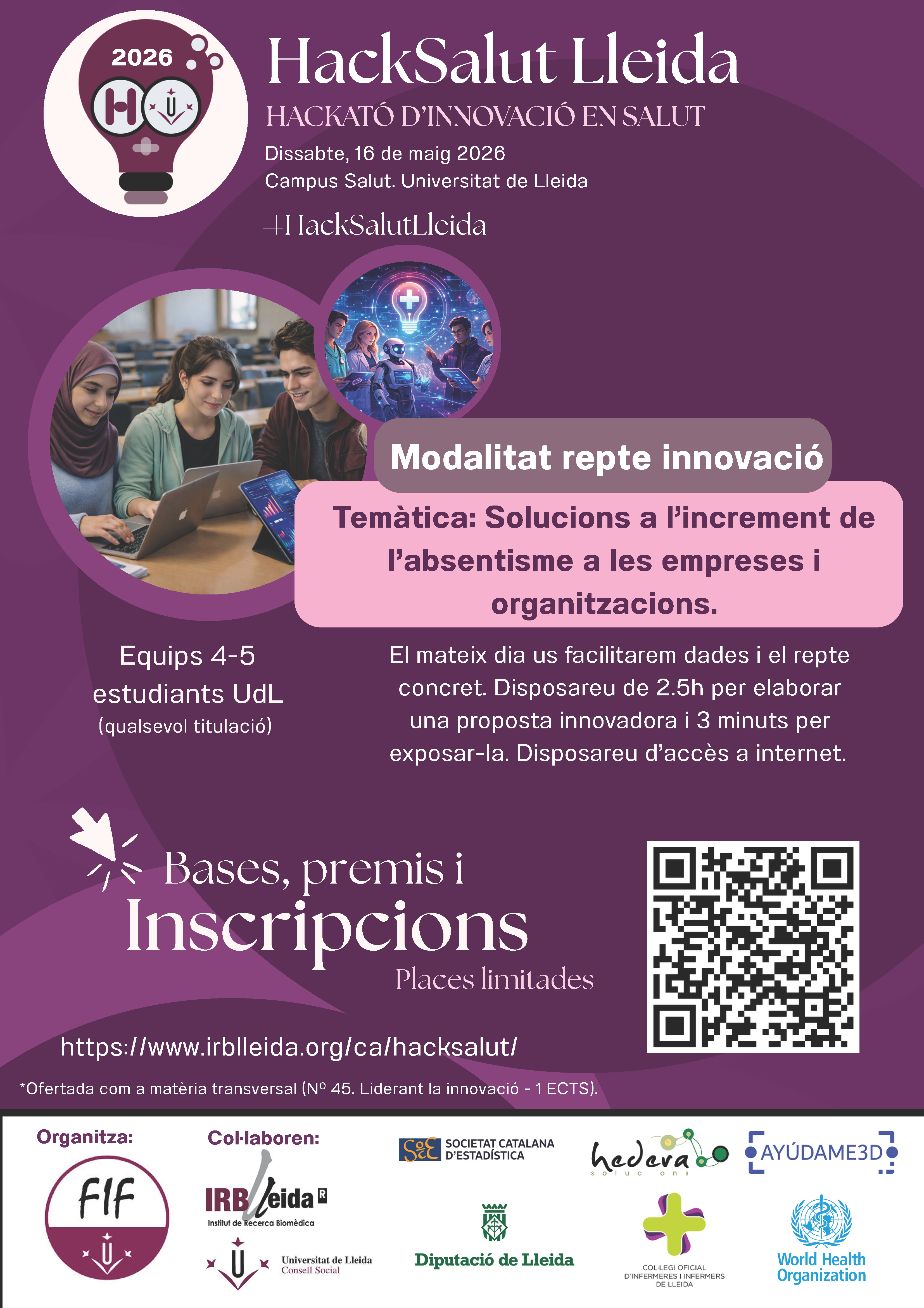 HackSalut UdL 2026: Solucions als reptes de la salut