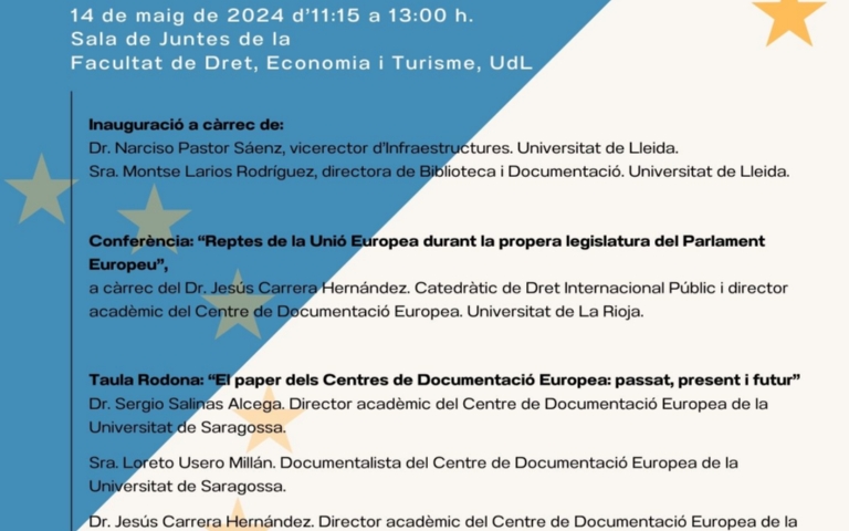 Jornada sobre els Centres de Documentació Europea del Campus Iberus