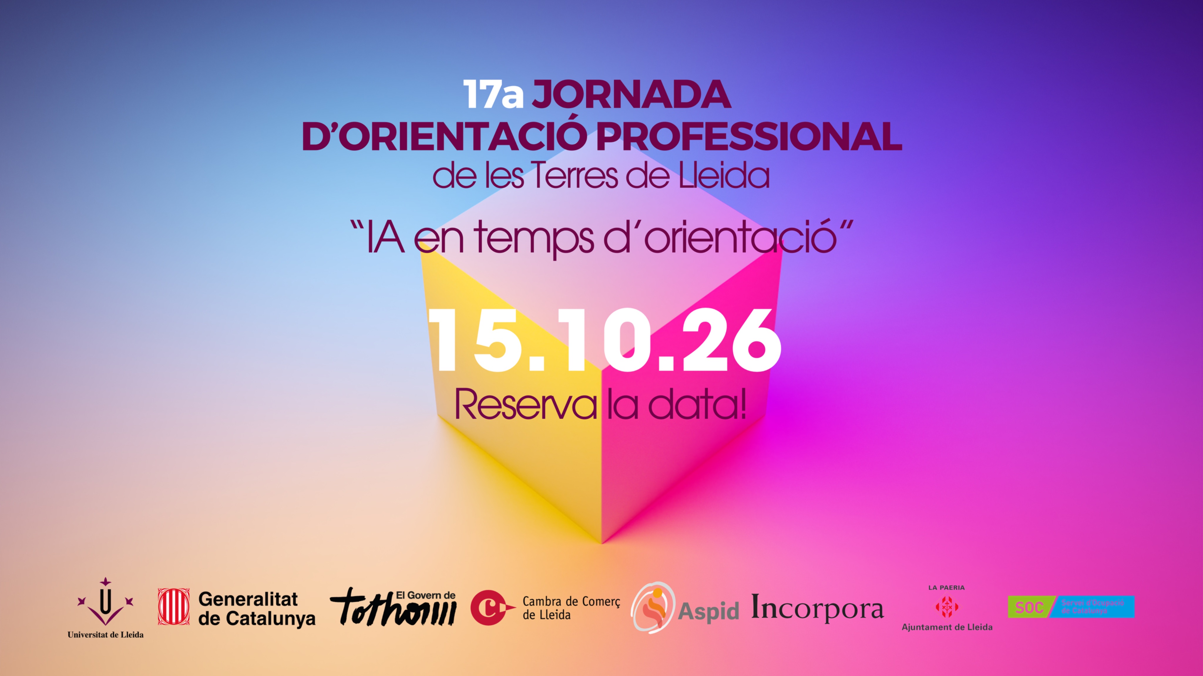 17a Jornada d'Orientació Professional a les Terres de Lleida