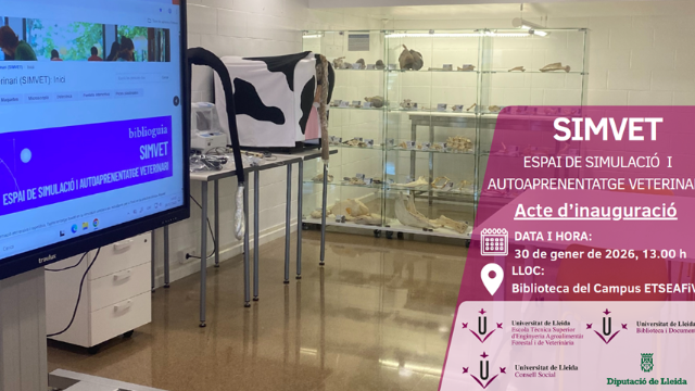 Inauguració de l'espai de simulació i autoaprenentatge veterinari (SIMVET)