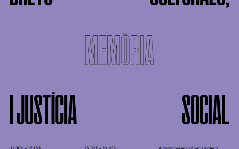 IX Seminari Feminismes, identitats i drets col·lectius sobre "Drets culturals, memòria i justícia social"