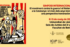 Simposi internacional: El moviment contra la guerra i el feixisme a la Catalunya i el món dels anys trenta: una perspectiva transnacional