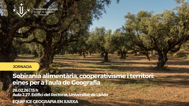 Jornada: Sobirania alimentària, cooperativisme i territori: eines per a l'aula de Geografia