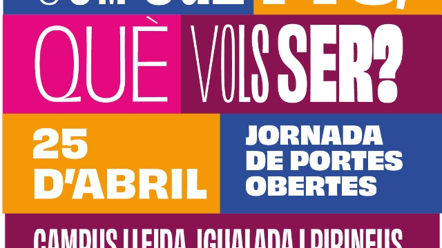 Jornada de Portes Obertes per a famílies