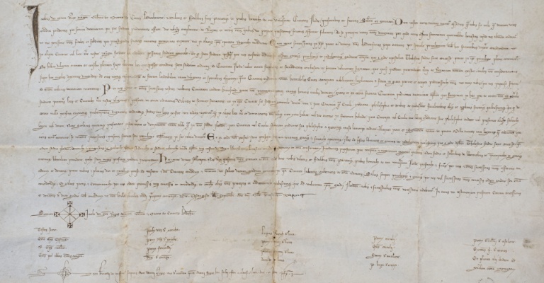 P1300 Privilegi fundacional. AML, Fons Municipal, pergamí 68 1(1)